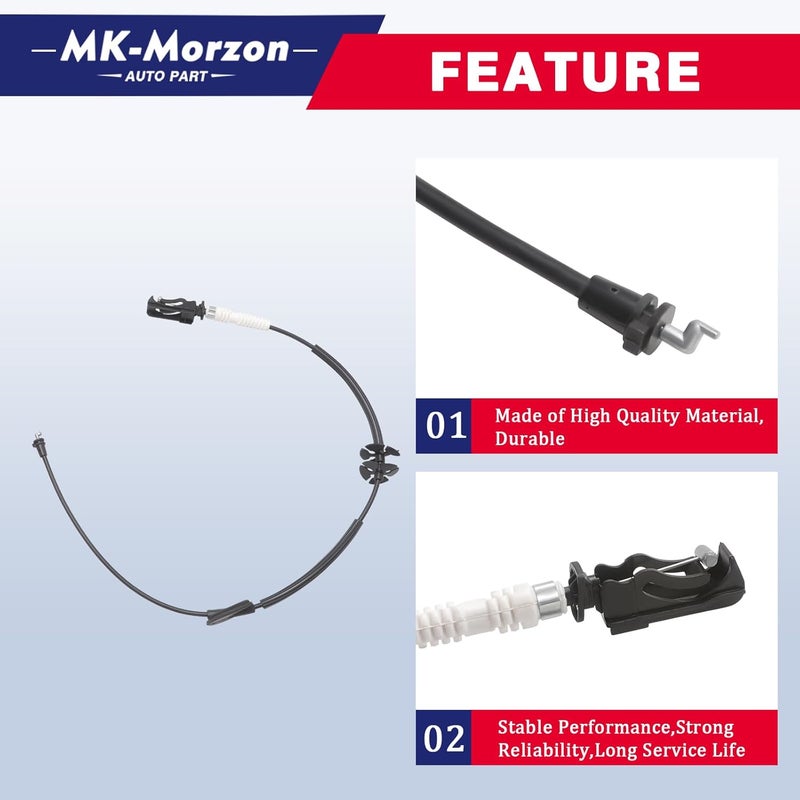 MK-Morzon Front Left Driver or Right Side Door Latch Release Cable Compatible With 2015-2020 Ford F150 Replaces# 912-770, FL3Z-15221A00-B, FL3Z-15221A00-E, FL3Z-15221A00-H - Image 5